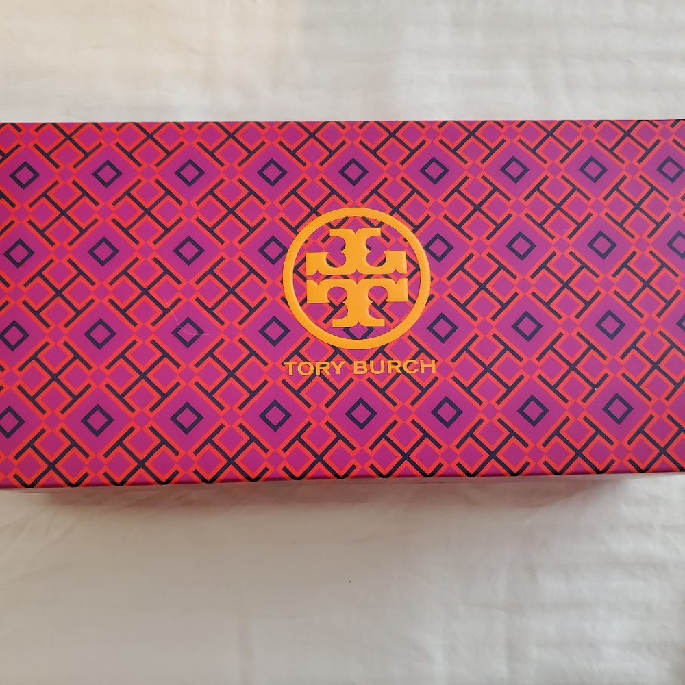 Tory Burch Poppy Logo Espadrille Navy Flat, Size 9